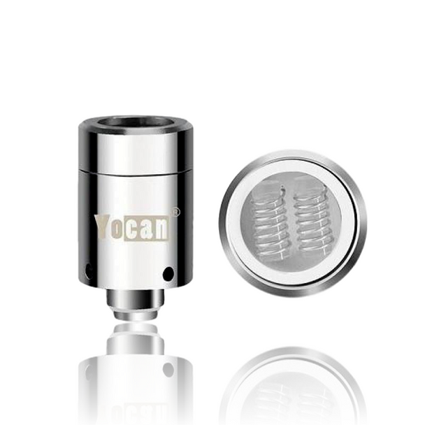 Single Yocan Loaded Quartz QDC Coils Side Profile and Coil view