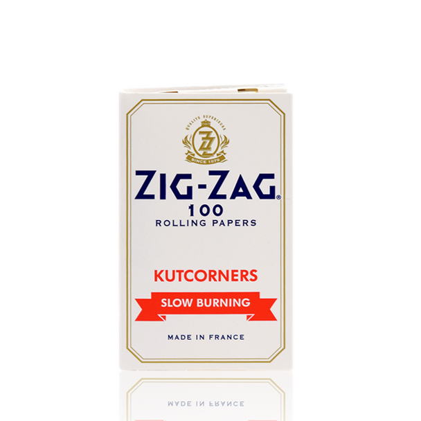 Zig Zag White Kutcorners, Single Wide Rolling Papers.