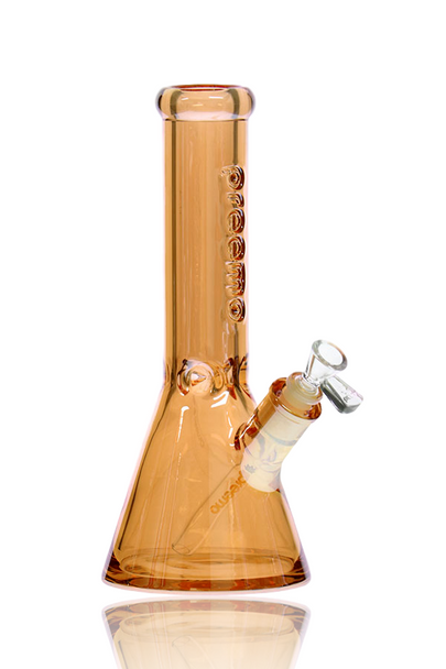 12" Preemo Glass 9mm Ion Plated Beaker in Champagne Quarter Right