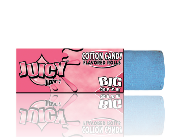 Juicy Jay's Cotton Candy Roll Flavoured Rolling Papers.