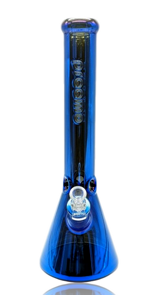 12" Preemo Glass 9mm Ion Plated Beaker in Blurple Front