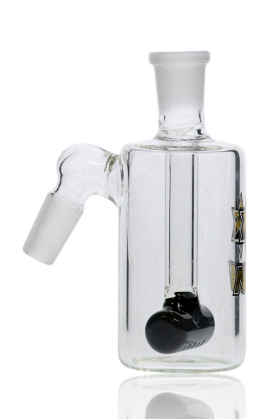 14MM NICE GLASS BLACK INLINE TUBE ASHCATCHER