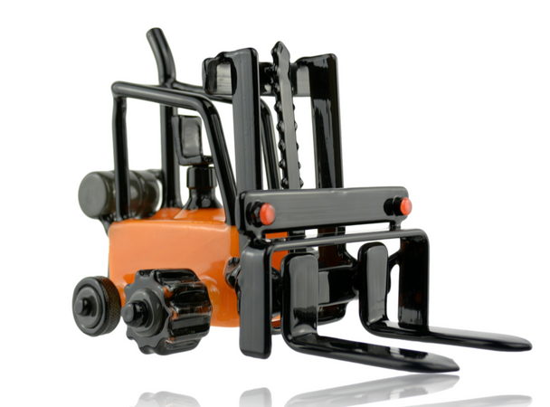 Lord & Elbo Glass Mini Forklift Rig Quarter Front Right