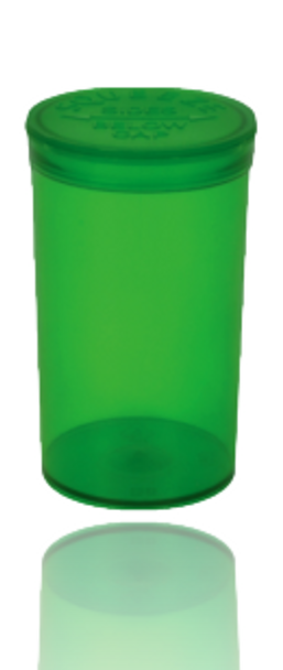 CLEAR GREEN COLOR 70MM X 44MM POP TOP CONTAINER