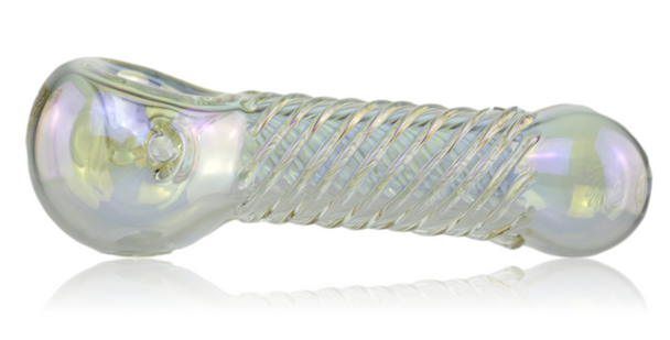 4.5" Rainbow Red Eye Tek Terminator Finish Twister Hand Pipe With Screen