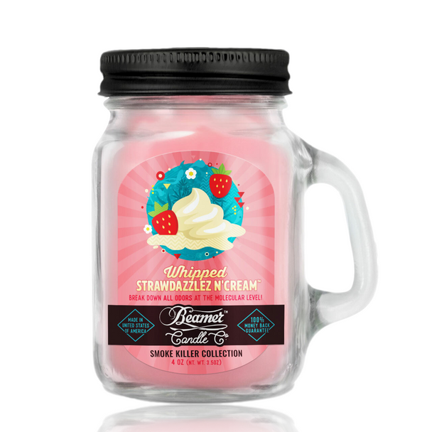 4oz Beamer Candle - Whipped Strawdazzlez N Cream