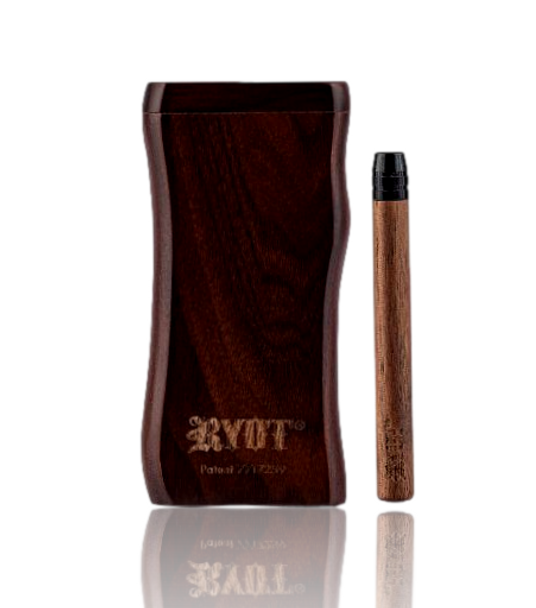 LARGE RYOT WALNUT WOOD DUGOUT W/ MATCHING BAT