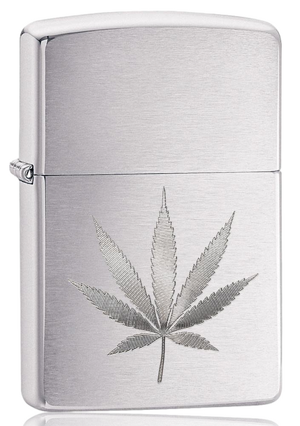 ZIPPO ENGRAVED LEAF DESIGN