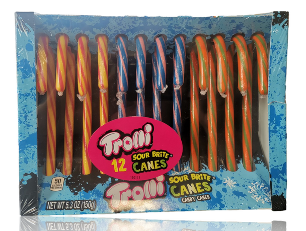 Trolli Sour Brite Candy Canes - 12 Piece
