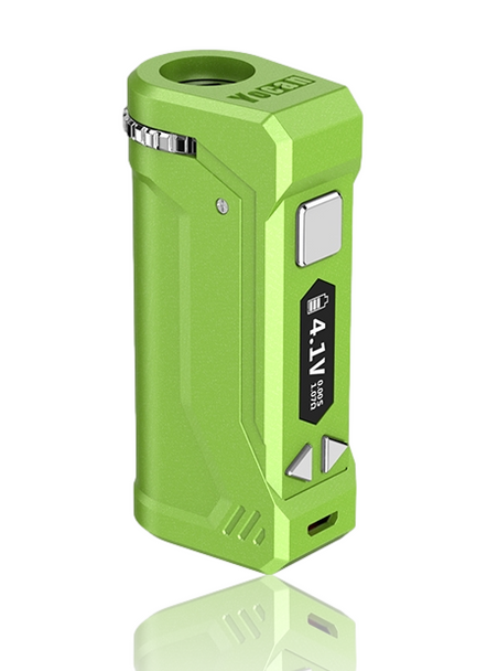 Green Yocan Uni Pro Mod Box. 510 Cartridge Battery.