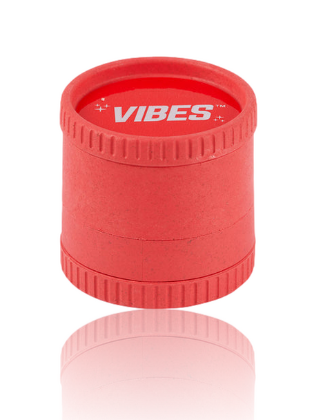 Vibes Red Hemp 4 Piece Grinder