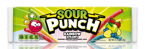 SOUR PUNCH RAINBOW LICORICE STRAWS