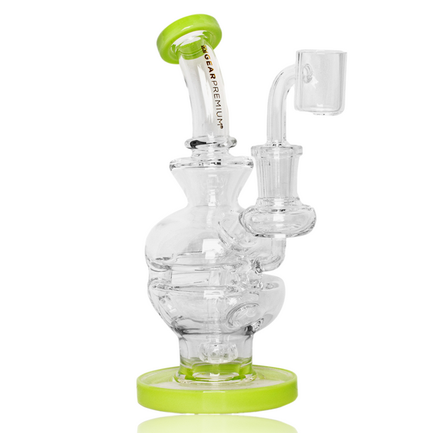 6.5" GEAR PREMIUM SPAWN FAB EGG CONCENTRATE RIG LIME GREEN