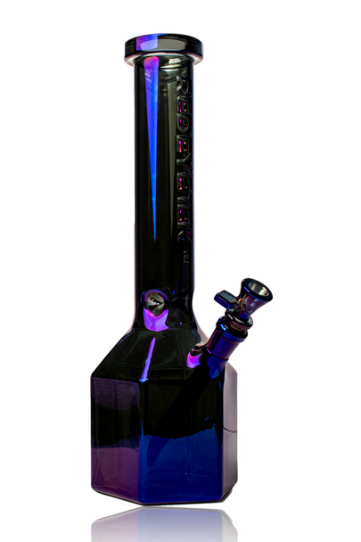 14" Red Eye Tek Blue Metallic Terminator Finish Prismatic With Hexagonal Canteen Base