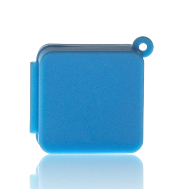 SILICONE SQUARE KEYCHAIN CONTAINER