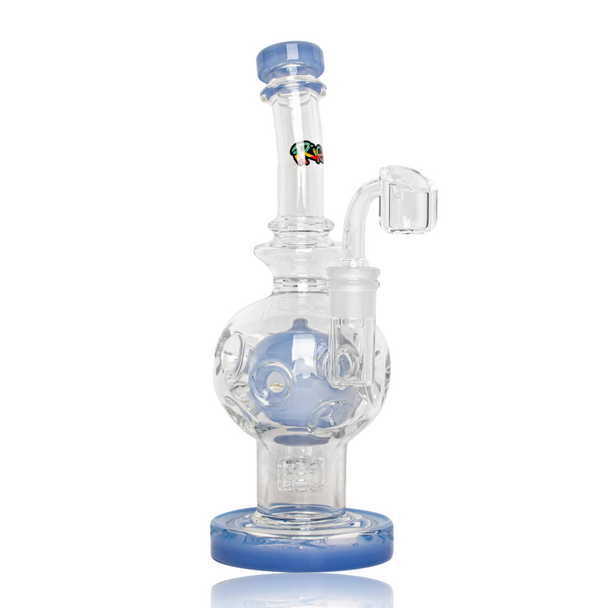 10" IRIE SWISS GLOBE RIG W UFO PERC PERIWINKLE