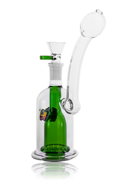 7" IRIE GREEN BUBBLER W/ SHOWERHEAD PERC