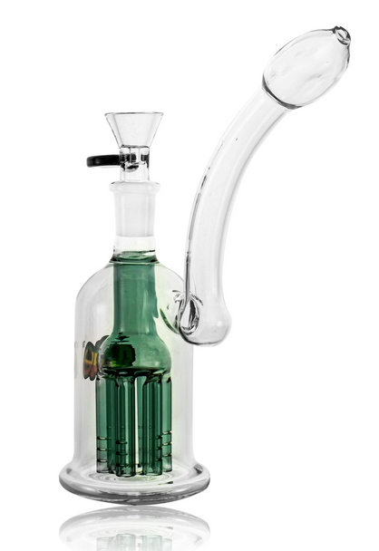 6" IRIE TEAL BUBBLER W/ 6 ARM TREE PERC