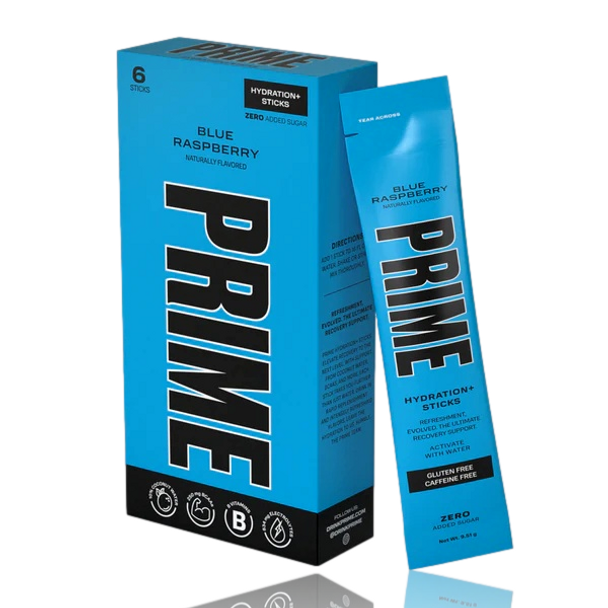 PRIME HYDRATION STICKS BLUE RASPBERRY 6 PACK