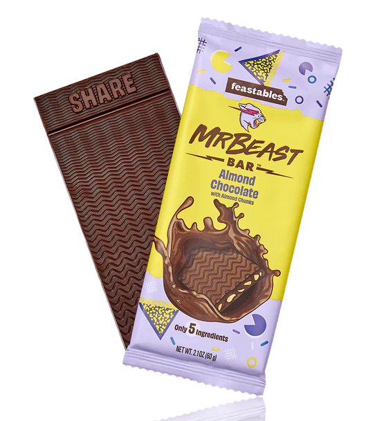 MR BEAST FEASTABLES CHOCOLATE BAR ALMOND CHOCOLATE