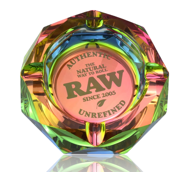 RAW Rainbow Glass Ashtray