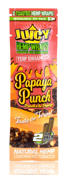 Juicy Papaya Punch Flavoured Hemp Wraps.