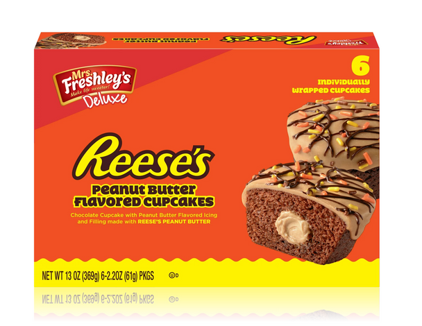 Mrs. Freshley's Reese's Peanut Butter Cupcakes Front of Package