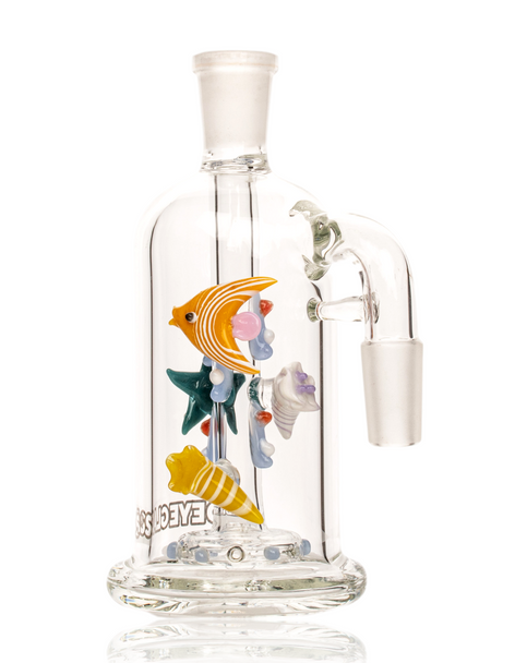 RED EYE GLASS 14MM 90° SEALIFE ASH CATCHER WITH DISC PERC