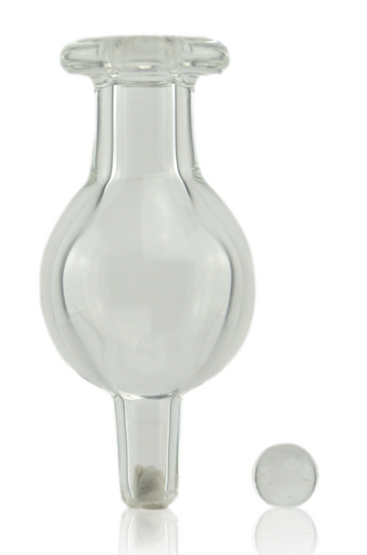 BUCK LEE GLASS CLEAR BUBBLE CAP WITH CLEAR PEARL