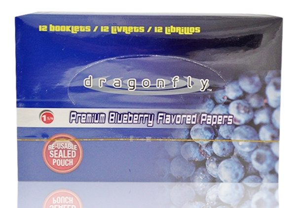 DRAGONFLY BLUEBERRY 1 1/4 ROLLING PAPERS