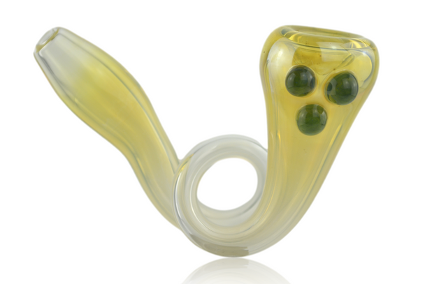 LOOP PIPE FUMED WITH EMERALD MIBS