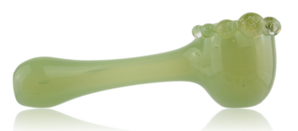 GLASS PIPE GREEN UV WITH MIBS