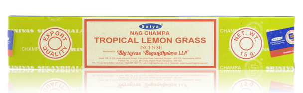 SATYA TROPICAL LEMONGRASS INCENSE - 15G