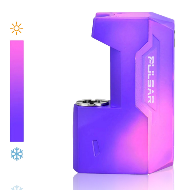 Pulsar Gigi H20 510 Battery & Water Pipe Adapter - Thermochromic Purple To Pink