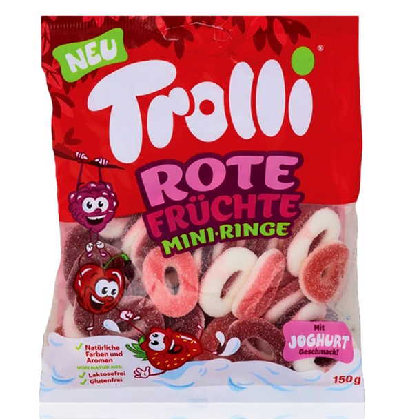 TROLLI MINI RINGS RED FRUIT - GERMANY