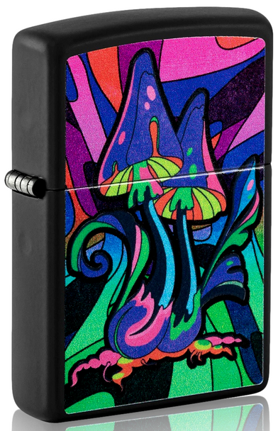 Zippo - Counter Culture Black Light Design Quarter Right