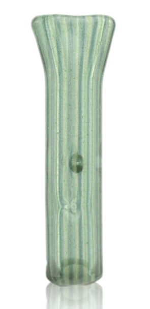 Nish Glass Filter Tip with Green Strips front.