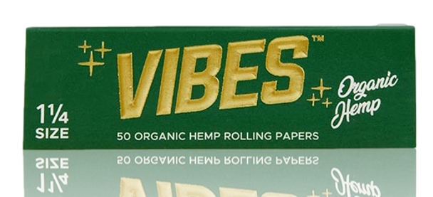 Vibes Papers 1 1/4 Organic Hemp Rolling Papers Booklet