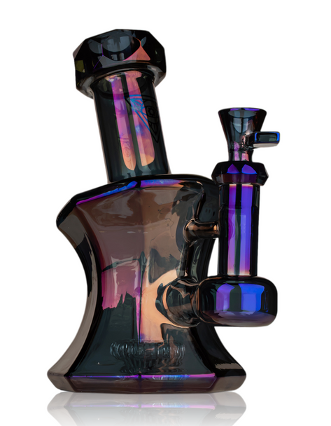 8" Blue Metallic Terminator Finish Red Eye Tek Andromeda Bubbler.