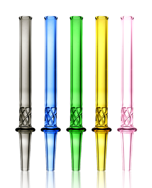 6" Vortex Twist Dab Straw in 5 colours