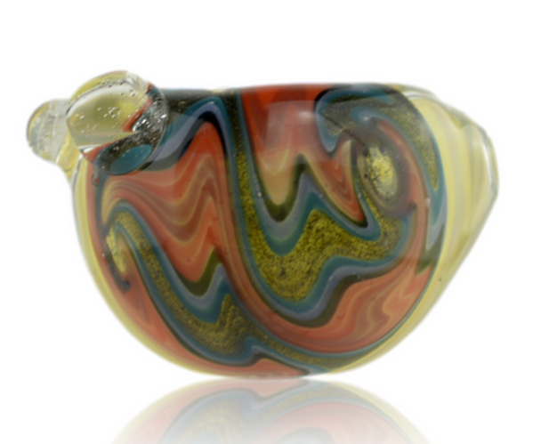 Front Wig Wag Section of Glass Pipe Fumed With Front Wig Wag Section Front Wig Wag Section of Glass Pipe Fumed With Front Wig Wag Section