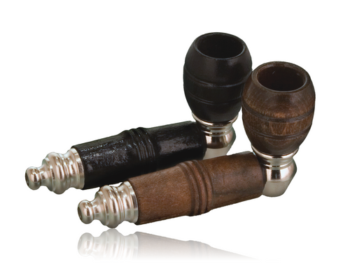 Mickey Nickel & Wood Pipe Brown