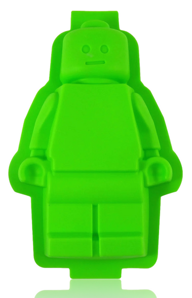 Large Robot Silicone Mold - Green by Dope Molds Brand Backside Robot Facing Out