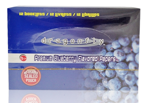 Dragonfly Blueberry 1¼ Flavoured Rolling Papers