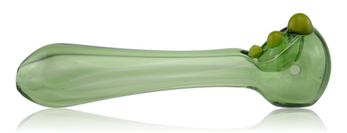 Green Glass Pipe With Neon Mibs