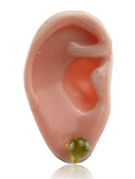 Tammy Baller 3" Ear Dish with Stud Earring Front Tammy Baller 3" Ear Dish with Stud Earring Front
