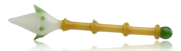 Glass Shovel Dabber Yellow Horizontal