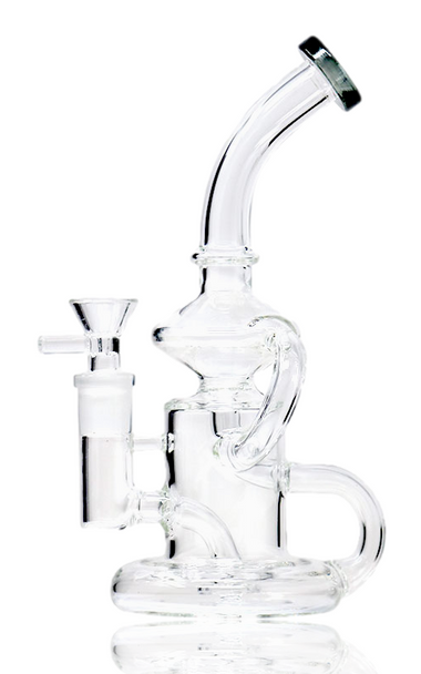 8.5" Double Recycler 14mm in Smoke