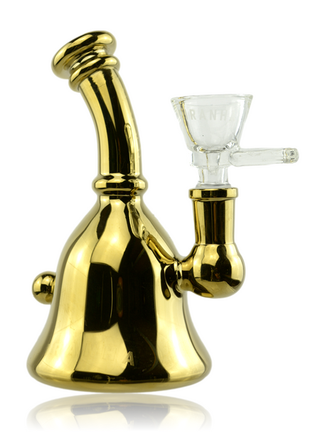 6" Piranha Electroplated Gold Bell Rig Quarter Right