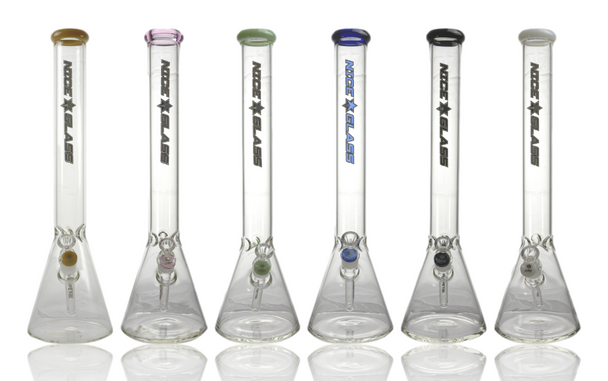 19" Nice Glass 5mm Beaker Tube With Pinch Collection